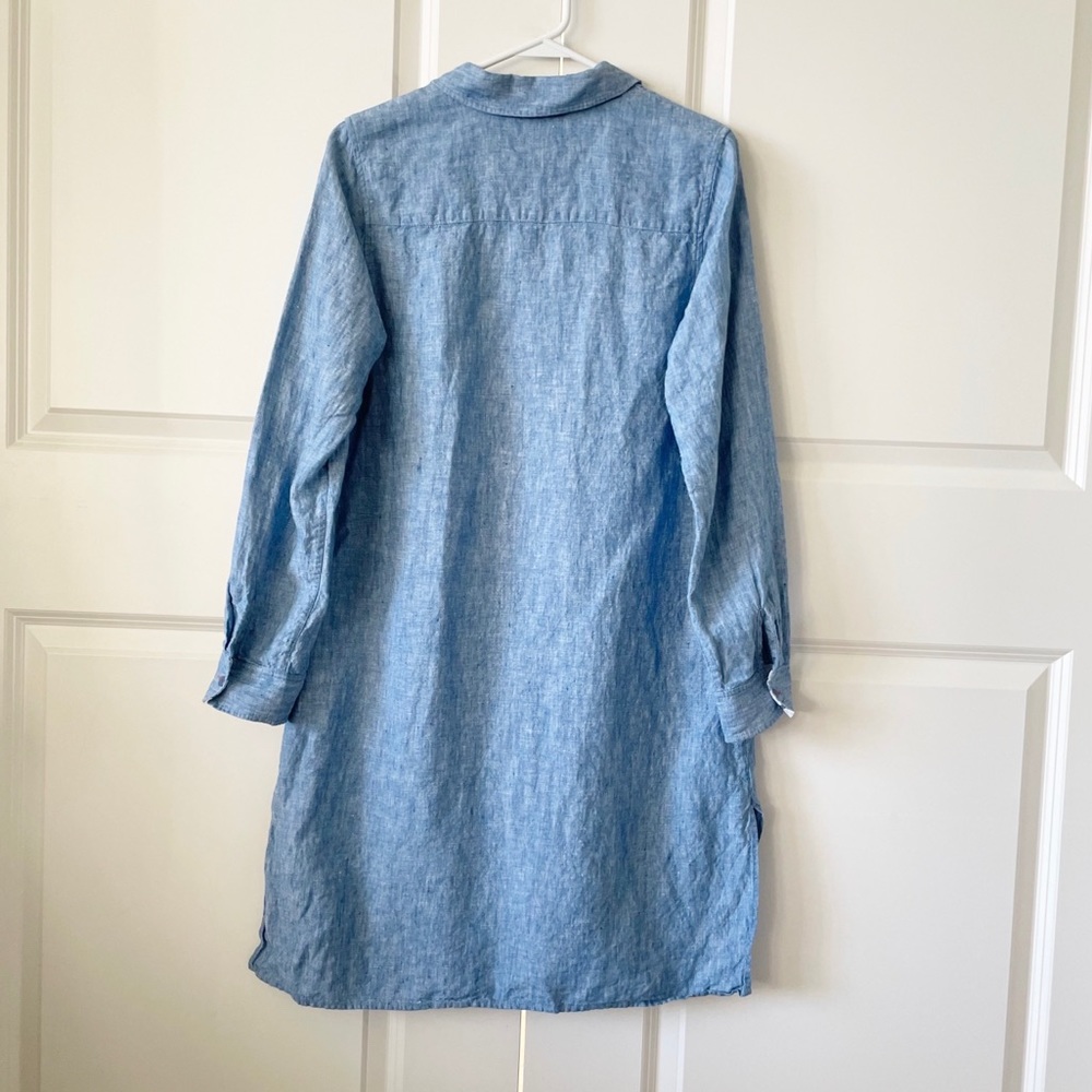 Soft Surroundings Linen Button Front Tunic Dress Size Medium - Picture 8 of 10